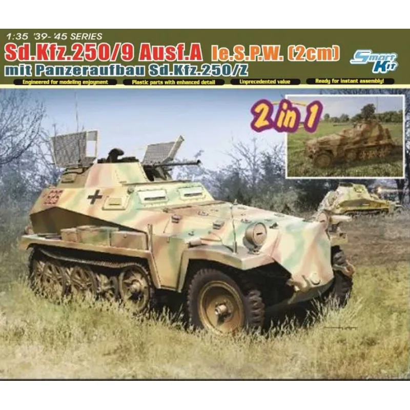 Dragon Model Kit military 6859 - Sd.Kfz.250/9 le.S.P.W. mit PANZERAUFBAU Sd.Kfz.250/Z (1:35)