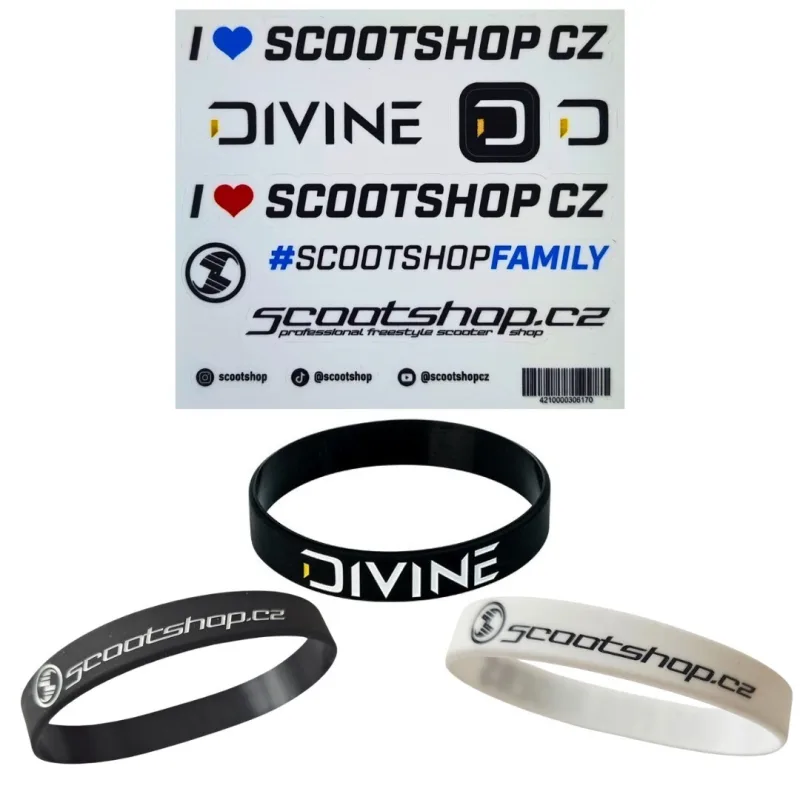 Set List samolepek + 3x náramek