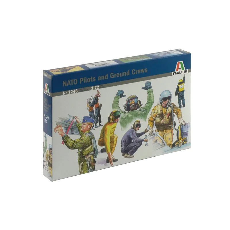 Italeri Model Kit figúrky 1246 - NATO PILOTI A POZEMNÝ PERSONÁL (1:72)