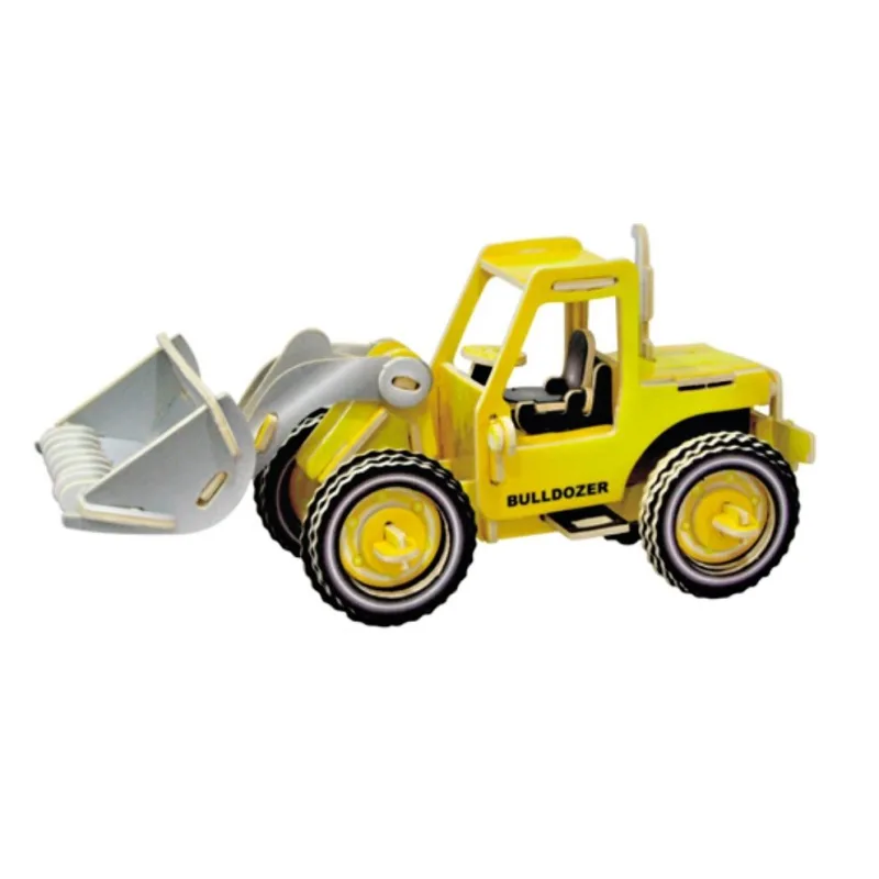 Woodcraft dřevěné 3D puzzle - skládačka Nakladač PC029, 11 x 22 x 10 cm