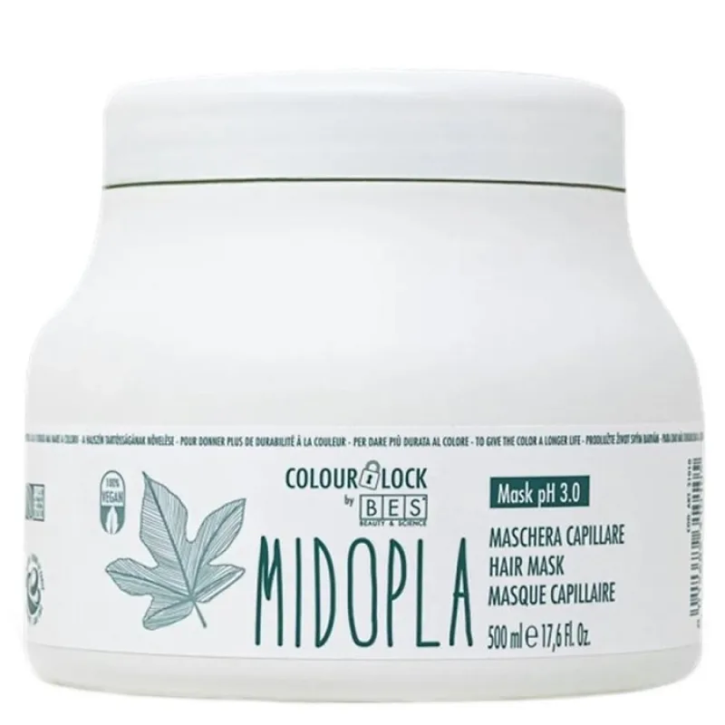 BES Colour Lock Maschera Midopla pH 3,0 - regeneračná maska pre farbené vlasy 500ml