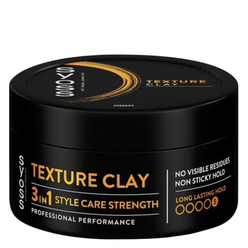 SYOSS Professional TEXTURE CLAY 3in1 100ml - veľmi silne tužiaca zmatňujúca hlina na vlasy