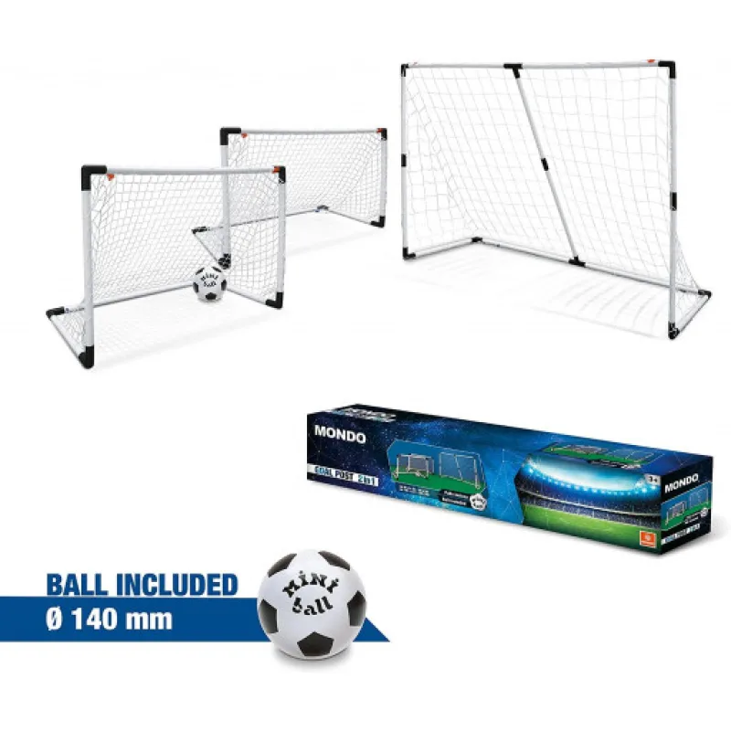 Set plastových branek Mondo 2v1 a míč