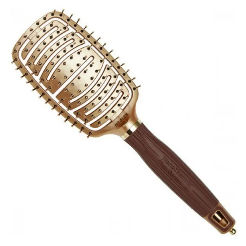 OLIVIA GARDEN NT-FLEXPRO Nano Thermic Ceramic + ION - nylonové štetiny - šírka 70mm