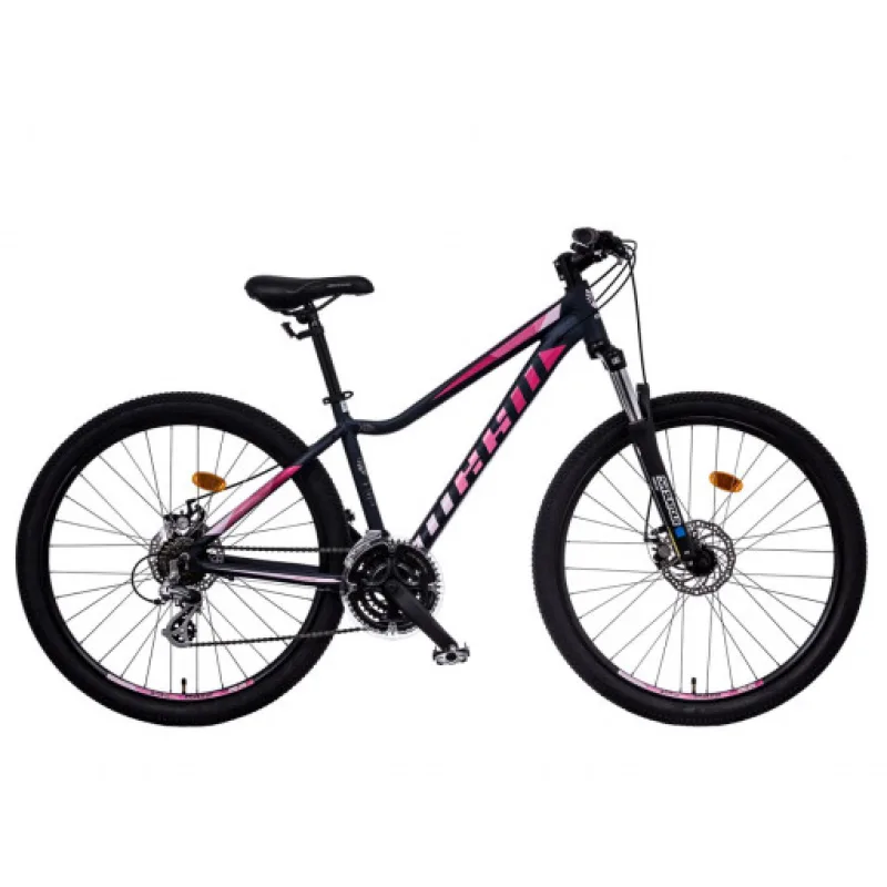 MAYO XC 27,5 TOUR Lite D Horské kolo 2025, petrolejovo-růžové, Brzdy Mechanické SACCON