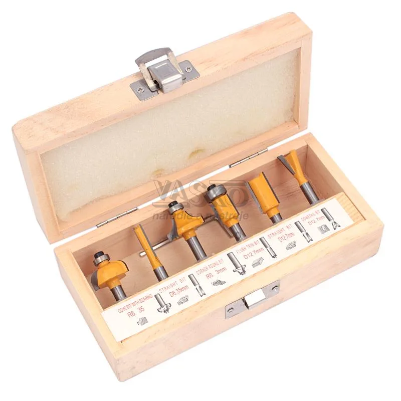 Sada fréz 8 mm stopka, 6 dielna