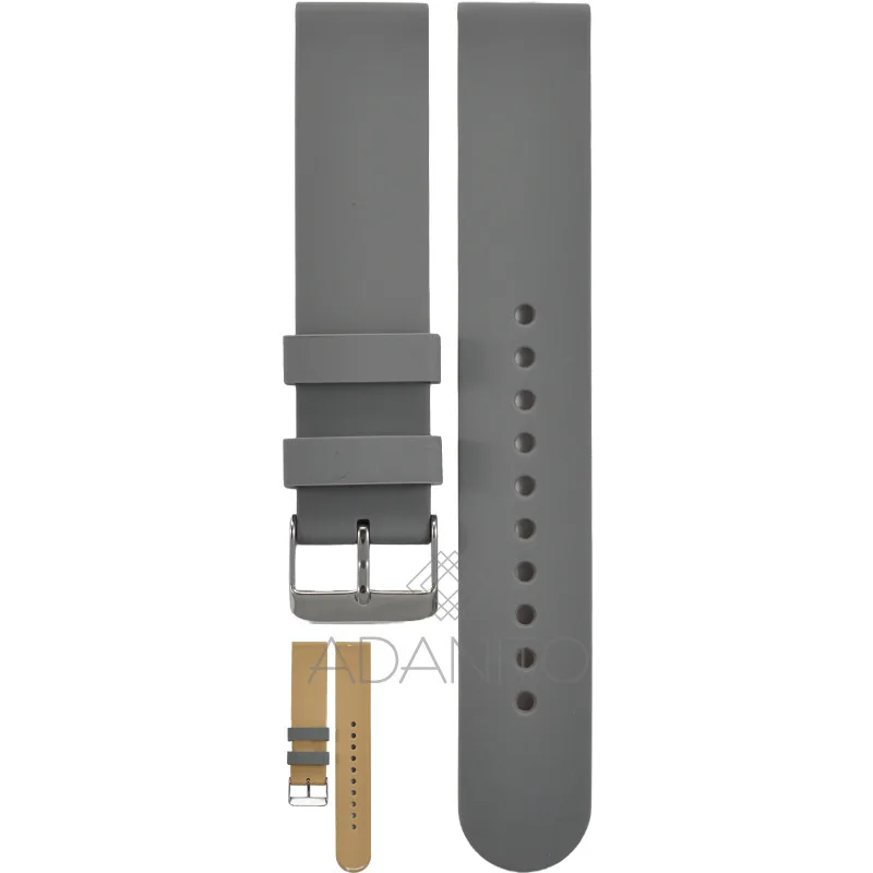 Silikónový remienok na hodinky 20 mm šedý ADANITO TS005R07S27-20
