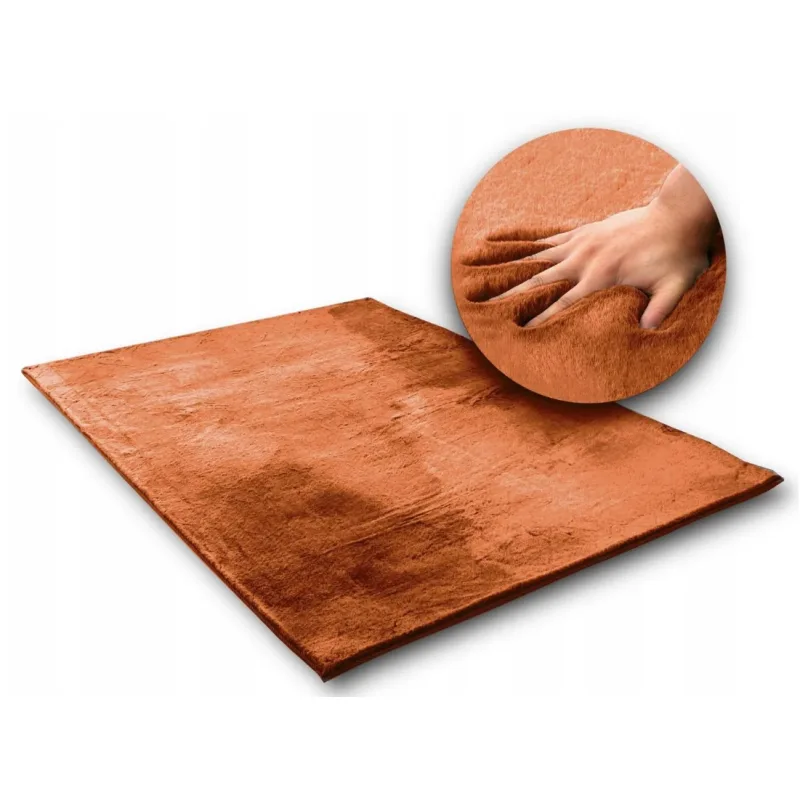 Tutumi Hodvábny koberec Rabbit – Brick (TEHLOVÝ) Rozměr: 200 x 140