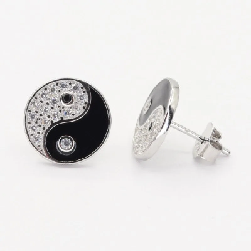 Strieborné náušnice na puzety KA E4670