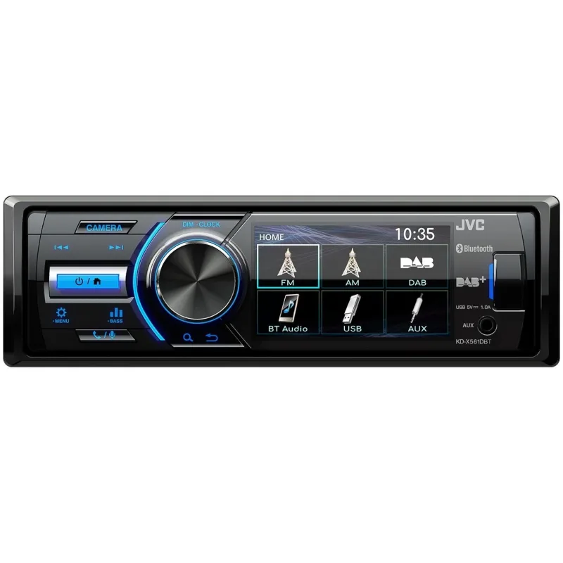 JVC 1DIN DAB / FM autorádio/3" displej/USB/AUX/Bluetooth/vstup pro park.kameru KD-X561DBT