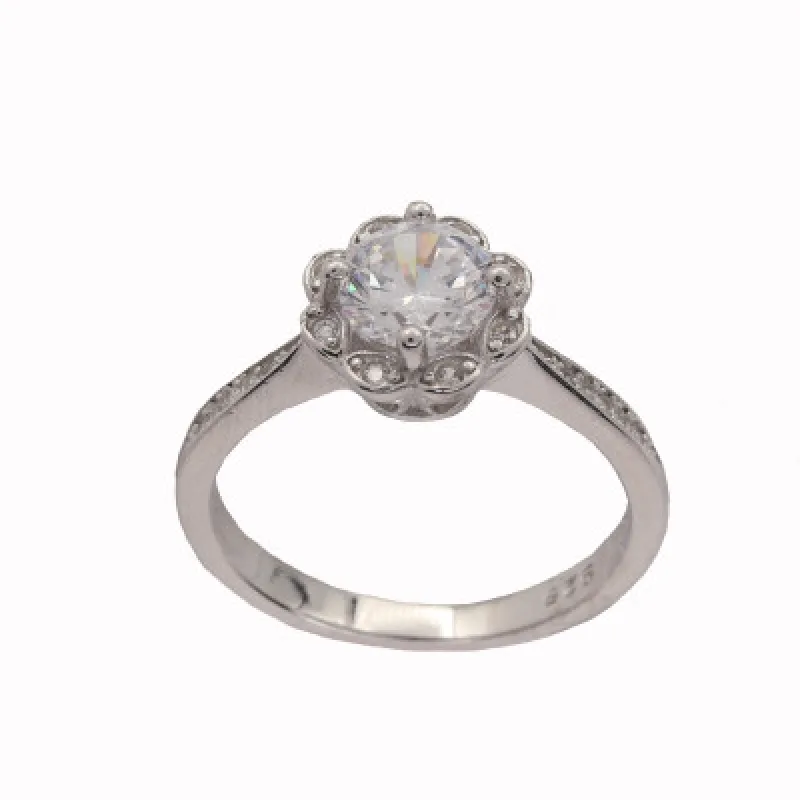 Strieborný prsteň s kameňom KA R2970, 57