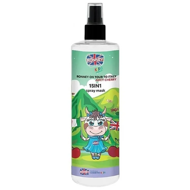 RONNEY Kids 15in1 Spray Mask Juicy Cherry 285ml - regeneračná maska v spreji pre deti