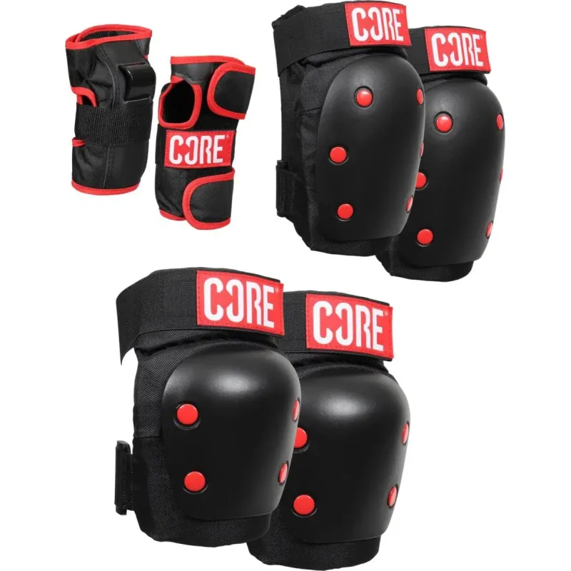 Set Chráničů CORE Skate Pads S Černý