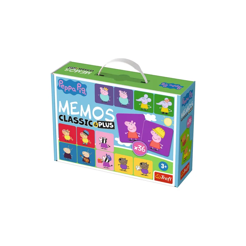 Trefl Pexeso classic & plus Peppa Pig 36ks v krabici 27x19x6,5cm
