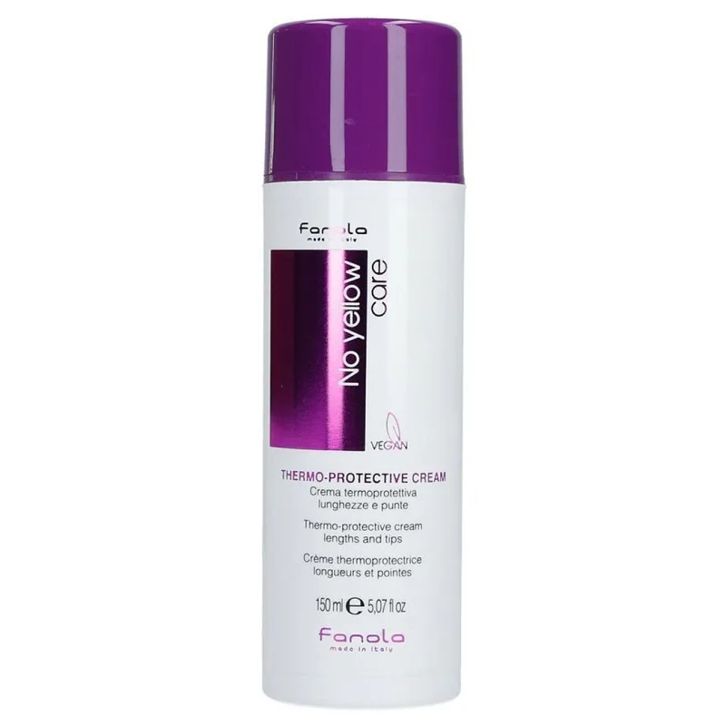 FANOLA No Yellow Thermo-Protective Cream 150ml - termoochranná krém pre blond vlasy