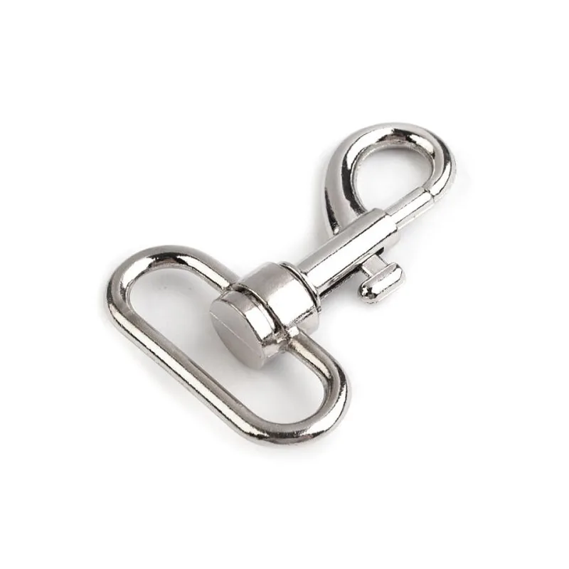 Kovová karabína prievlak 32 mm - nikel