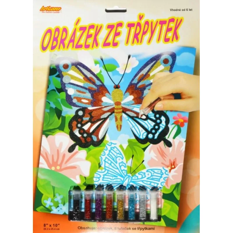 ArtLover obrázek ze třpytek - Motýl