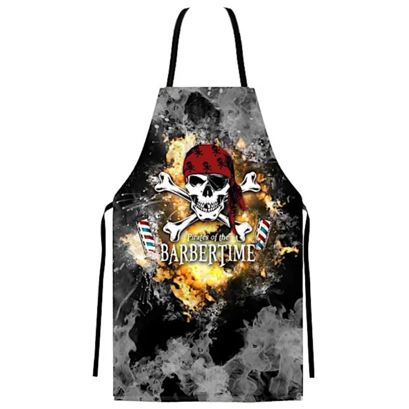 Pirates of the BARBERTIME BARBERTIME Smoky Pre Barber Apron - profi Barber zástera s logom Barbertime