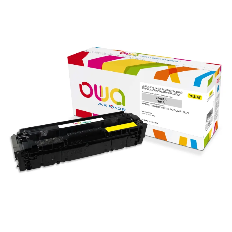 OWA Armor toner kompatibilní s HP CF402A, 1400st, žlutá/yellow K15831OW