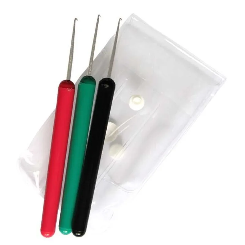 DUKO-EXIM DUKO Pomôcky Sada 3ks kaderníckych háčikov 0,75mm, 1mm a 1,25mm