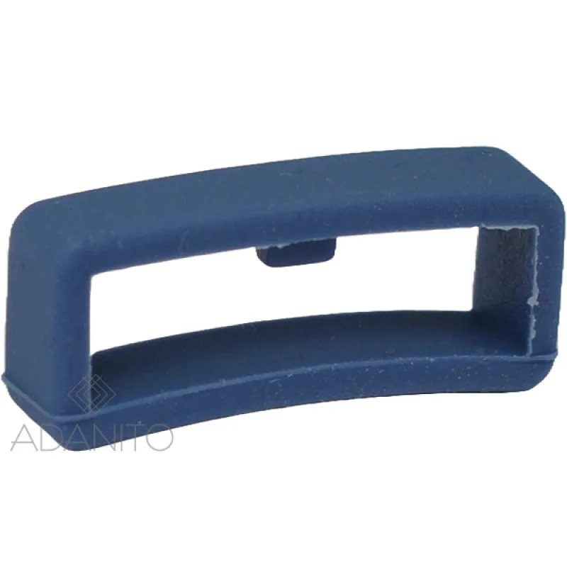 Silikónové pútko s poistkou k remienku na hodinky 22 mm modré ADANITO PU27-05-22