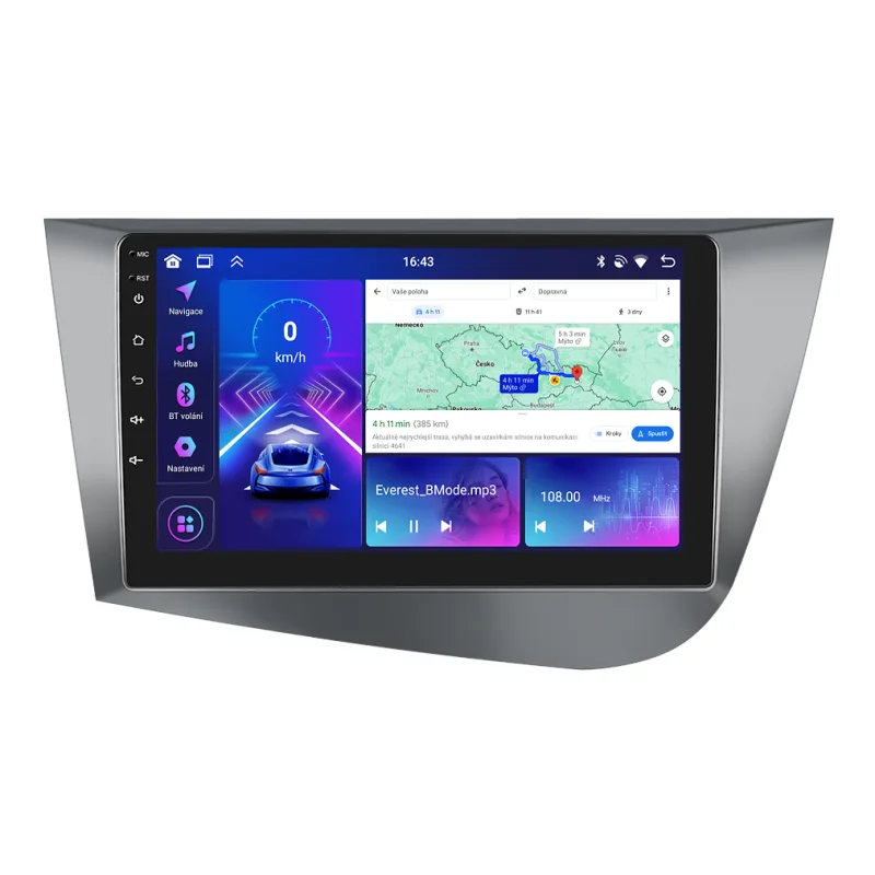 Bmode 2DIN autorádio BEV28 Android, Seat Leon II B177