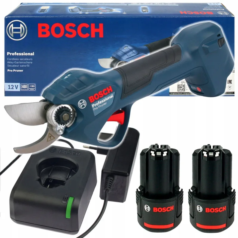BOSCH Pro Pruner, set 2 x akumulátor GBA 12V 3,0Ah + 1 x nabíjačka GAL 12V-20