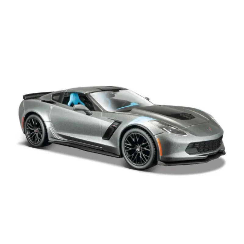 Maisto Corvette Grand Sport 2017, metal šedá, 1:24