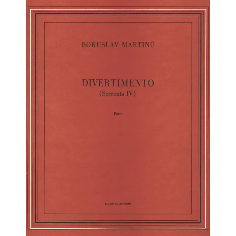Bärenreiter Divertimento (Serenáda IV pro dva hoboje, klavír a smyčce)