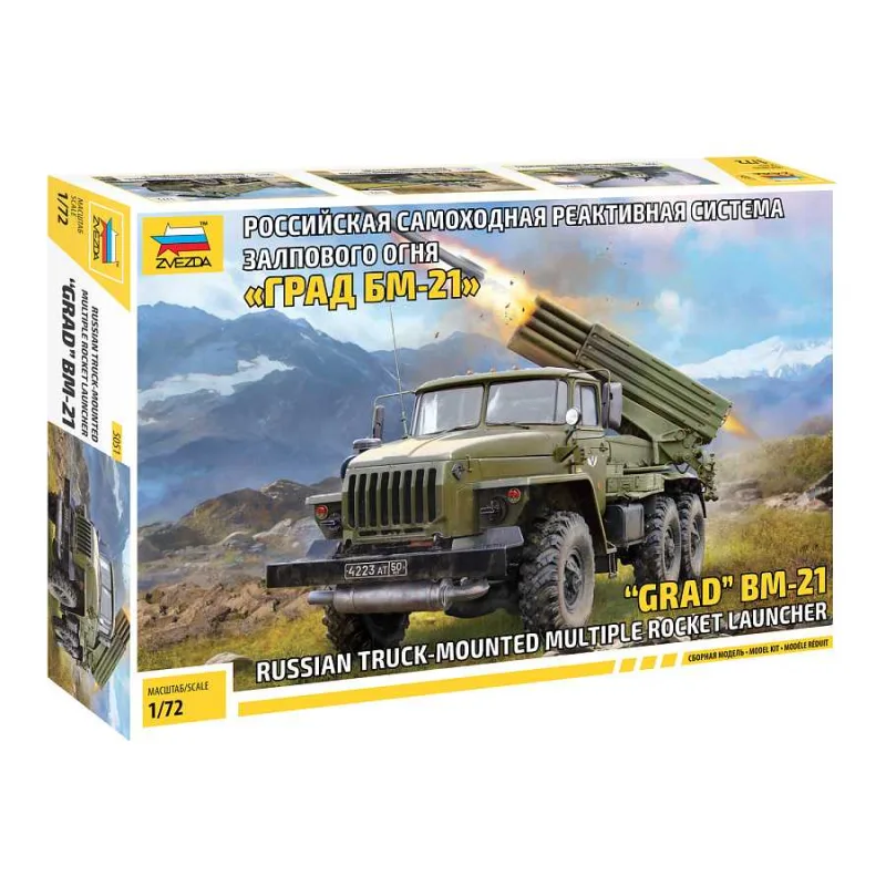 Zvezda Model Kit military 5051 - BM-21 Grad 1 Raketomet (1:72)