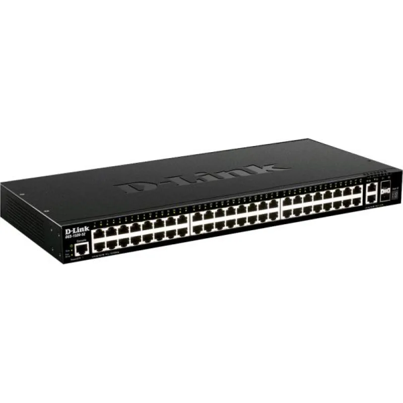 D-Link DGS-1520-52 48 ports GE + 2 10GE ports + 2 SFP+ Smart Managed Switch DGS-1520-52/E