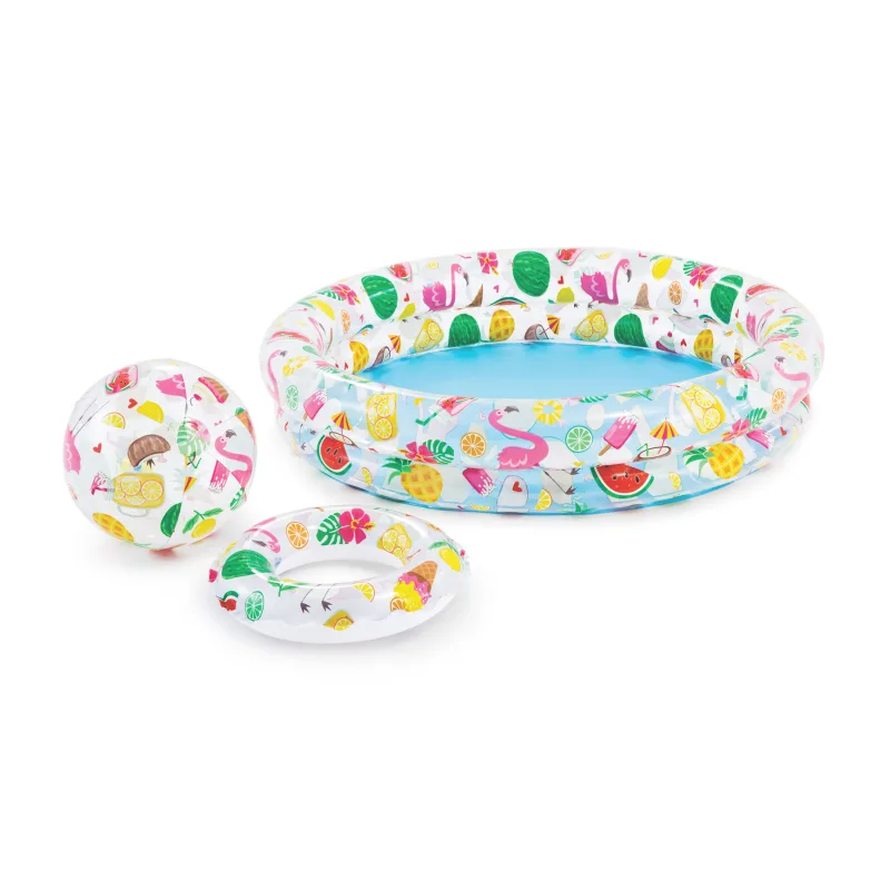 Intex Sada detský bazén 122x25cm+kruh+lopta v sáčku 2+