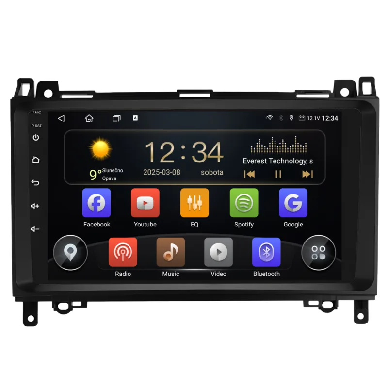 Isudar 2DIN autorádio T72-IEV102 Android, Mercedes-Benz A / B / V / Viano / Vito / Sprinter / VW Crafter T72-UN08M/A7286