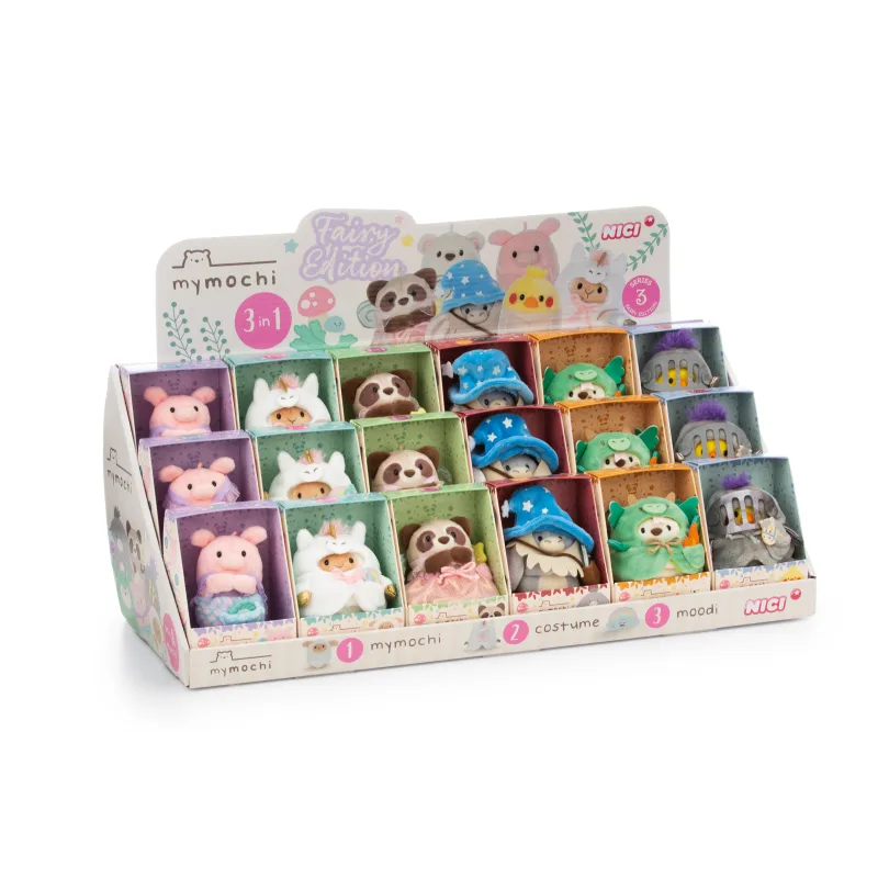 NICI display Mymochi Fairy Edition 3v1, 8cm, 18ks assort, plný