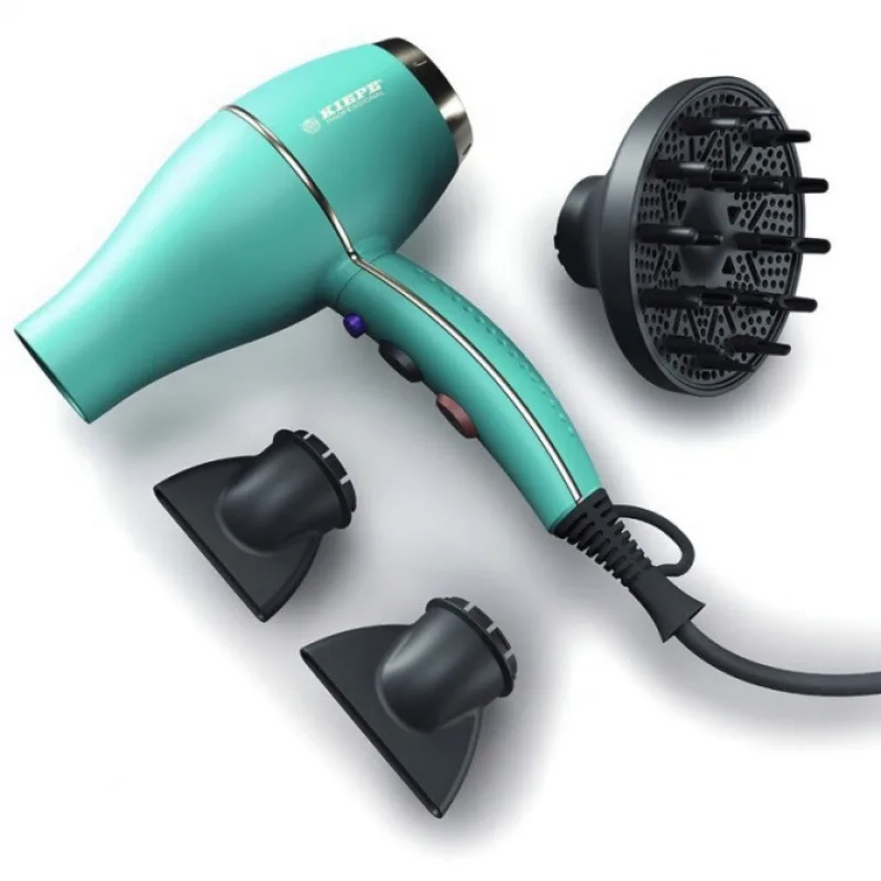KIEPE Professional Bloom Hairdryer TURQUISE 2000W - profi sušič vlasov s difuzérom - tyrkysový
