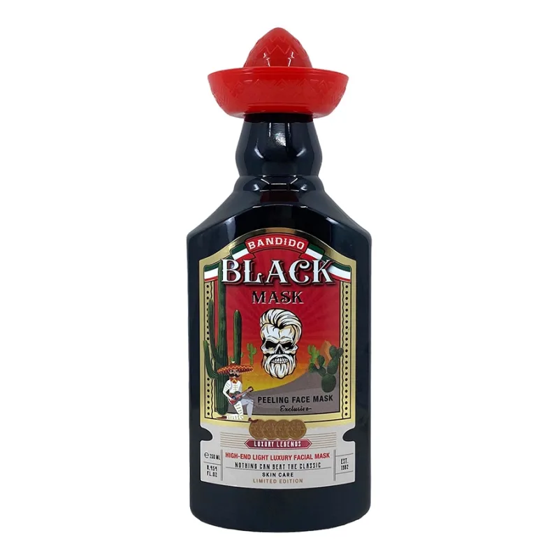 Čierna zlupovacia maska BANDIDO Peeling face mask 250 ml