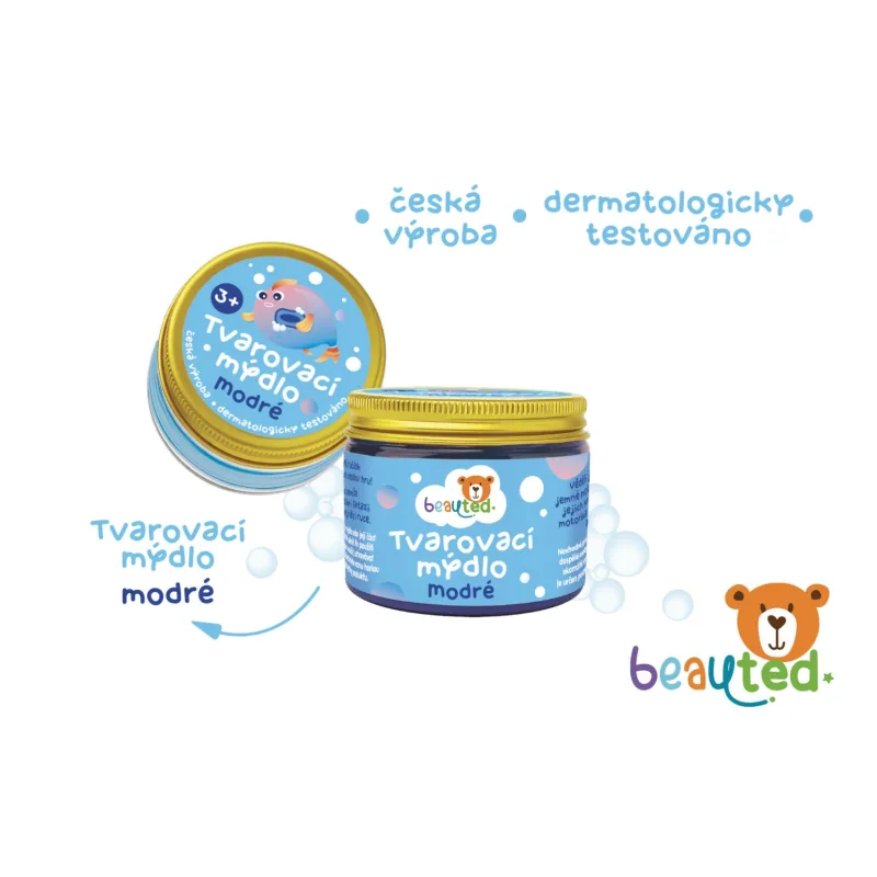 beauted Tvarovací mýdlo modré beauted v uzavíratelné dóze