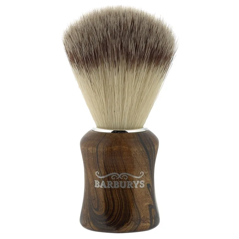 SIBEL BARBURYS Techno Walnut - drevená štetka na holenie - syntetické štetiny