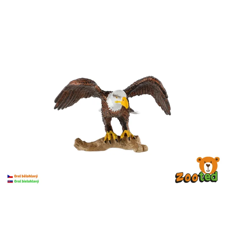 ZOOted Orol bielohlavý zooted plast 8cm v sáčku