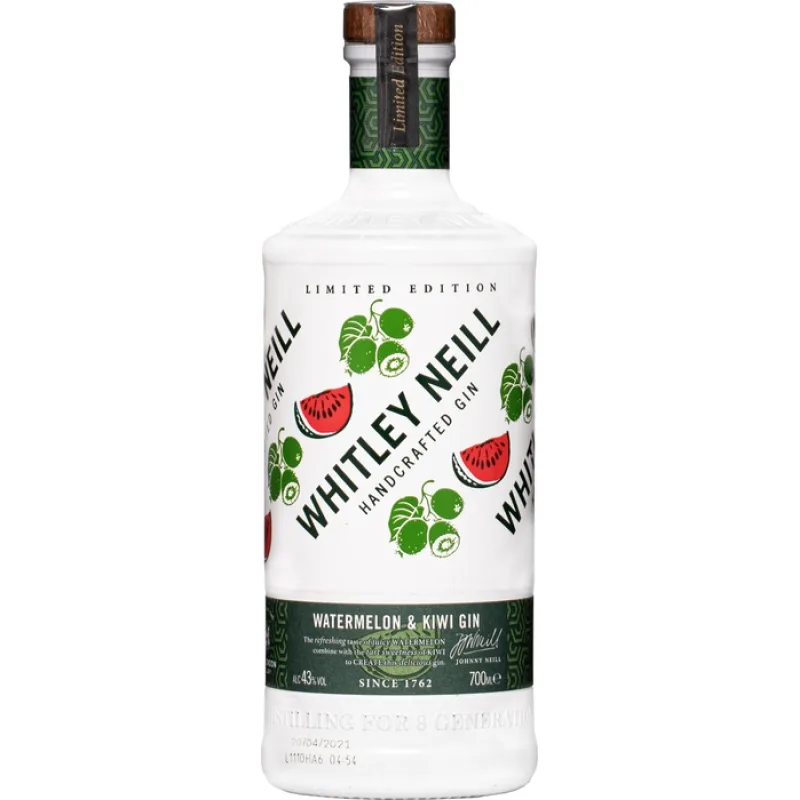 Whitley Neill Watermelon & Kiwi Gin 43% 0,7 l (čistá fľaša)