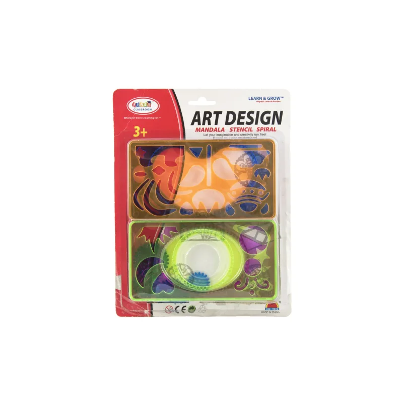 Teddies Inspiro pravítka šablóny plast na karte 23x29cm