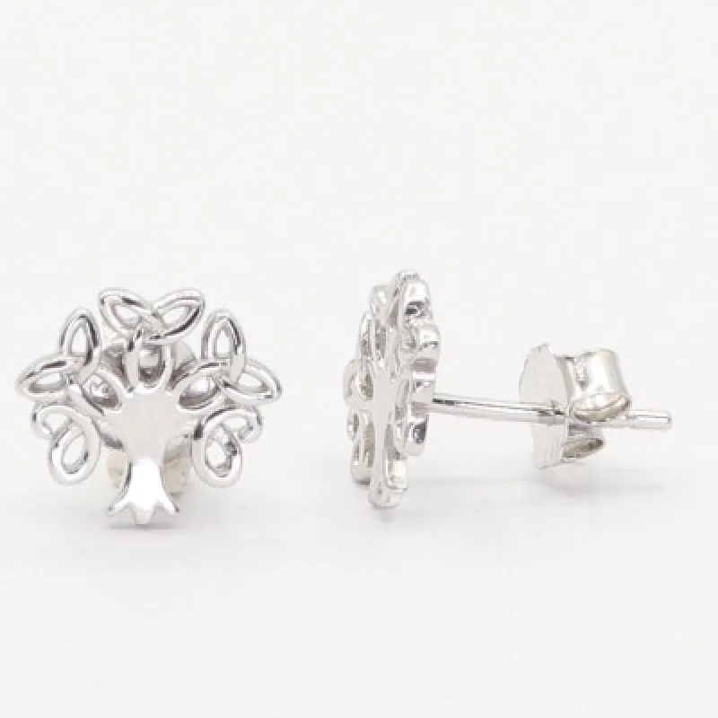 Strieborné náušnice na puzety KA E4595