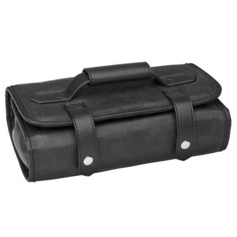 SIBEL BARBURYS Buzz Koženková brašna na Barber potreby - čierna