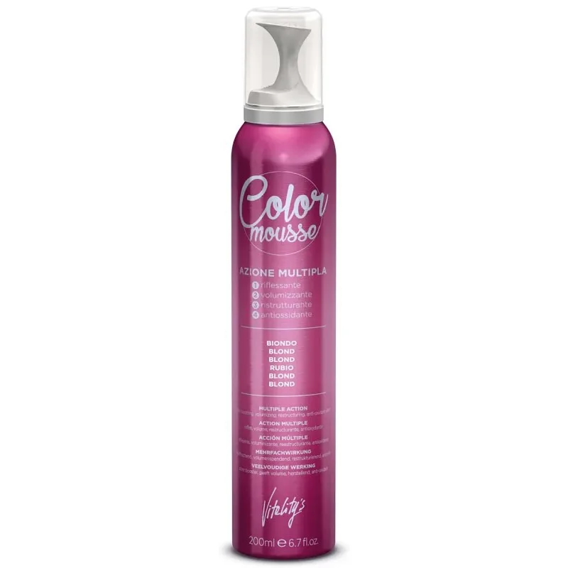 VITALITYS Color Mousse BIONDO farebné penové tužidlo 200ml - svetlá blond