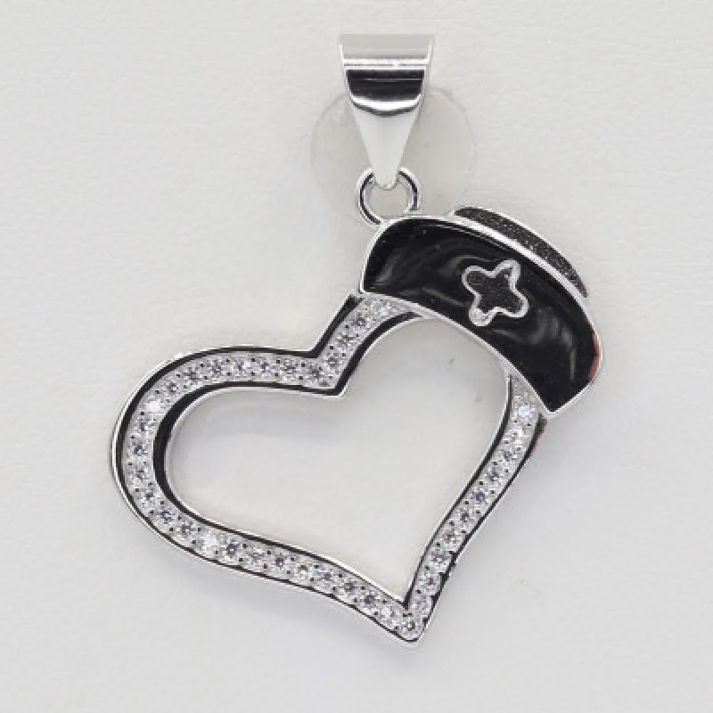 Strieborný prívesok srdce KA P3562