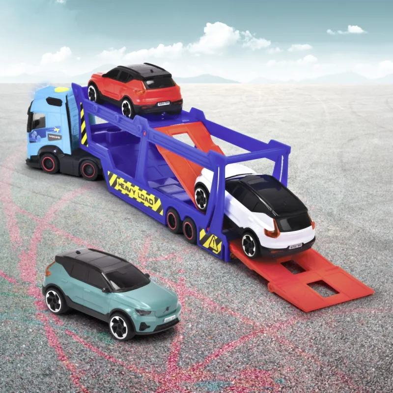 Dickie Autotransportér Volvo FH 16, 40 cm + 3 autá, svetlo, zvuk