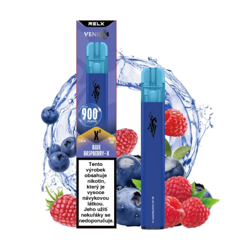 Venix X2 Blue Raspberry-X 16 mg 900 potáhnutí
