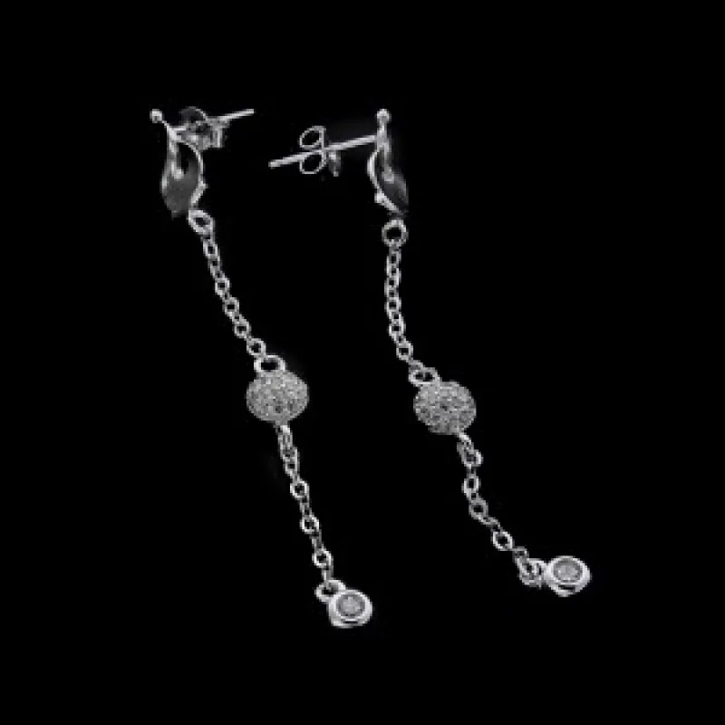 Strieborné náušnice na puzety KA E2146