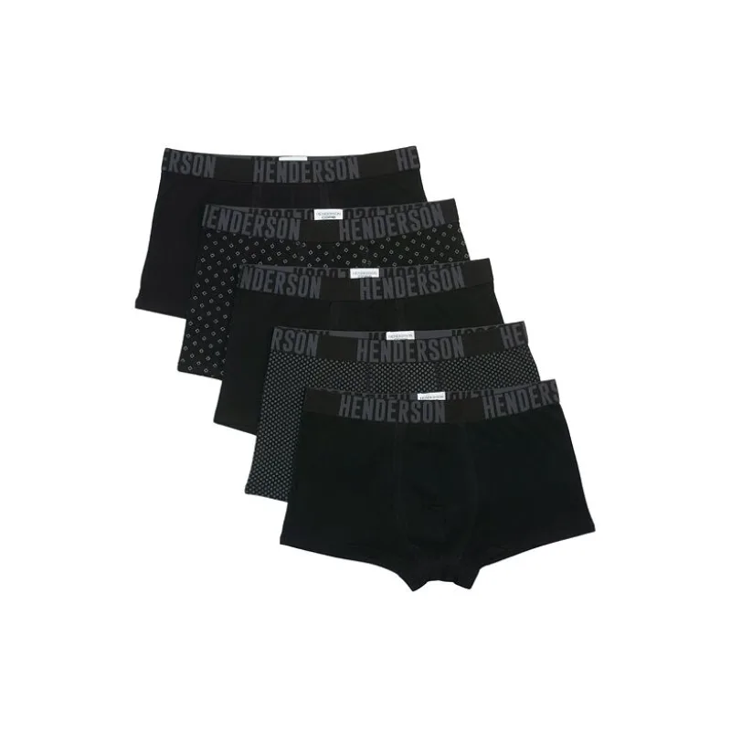 5 v 1 balení pánskych boxeriek Optic čierne 3XL