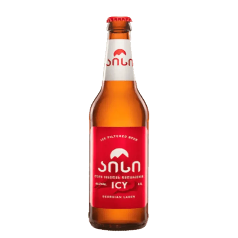 Gruzínske pivo ICY - 5% alk. - 450ml.